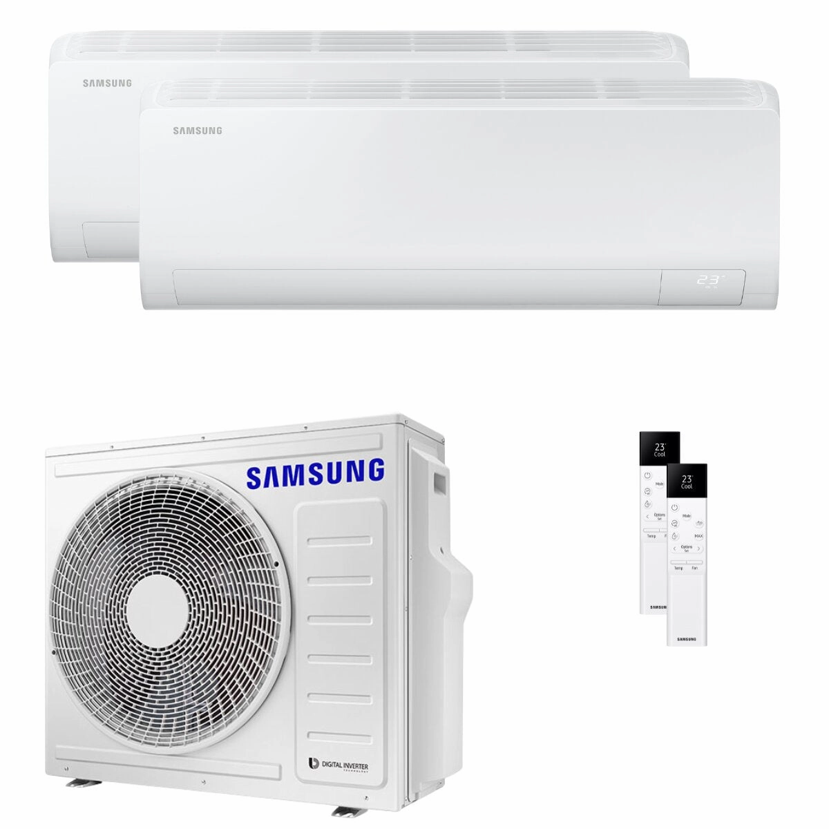 Samsung Cebu S2 dual split 18000 18000 BTU inverter A   wifi air conditioner external unit 8 kW
