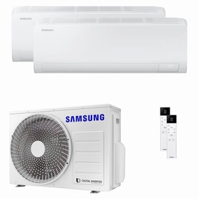 Samsung Cebu S2 dual split air conditioner 9000 18000 BTU inverter A   wifi external unit 5.2 kW