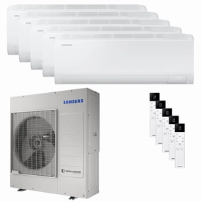 Samsung Cebu S2 penta split air conditioner 7000 7000 7000 7000 9000 BTU inverter A   wifi external unit 10 kW