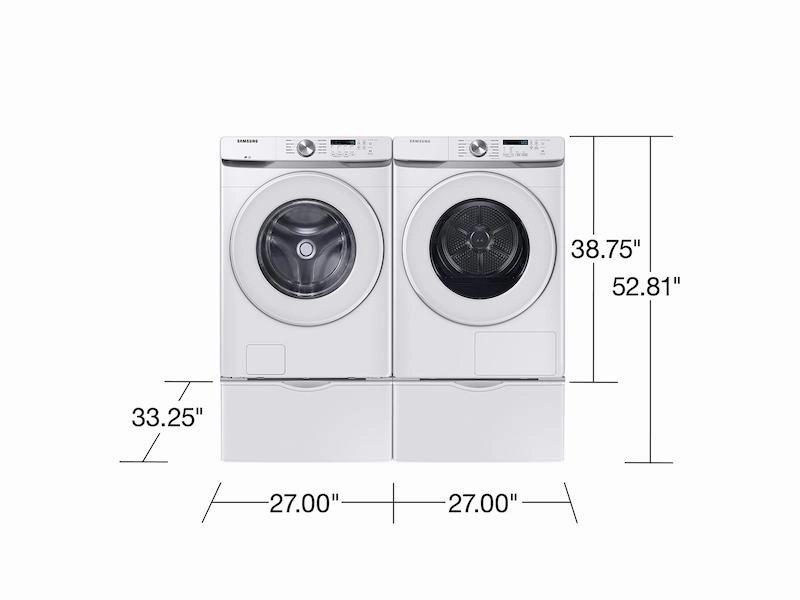 Samsung DV45DG6000HW 7.5 Cu. Ft. Large Capacity Ventless Hybrid Heat Pump Dryer With Wi-Fi In White