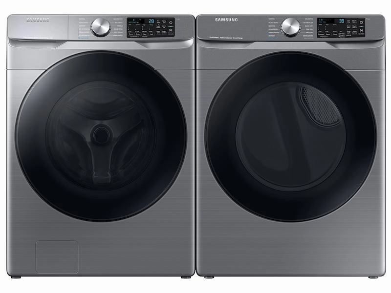 Samsung DVE45B6300P 7.5 Cu. Ft. Smart Electric Dryer With Steam Sanitize  In Platinum