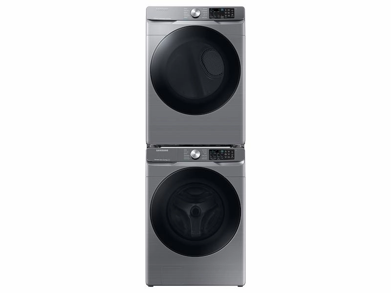 Samsung DVE45B6300P 7.5 Cu. Ft. Smart Electric Dryer With Steam Sanitize  In Platinum