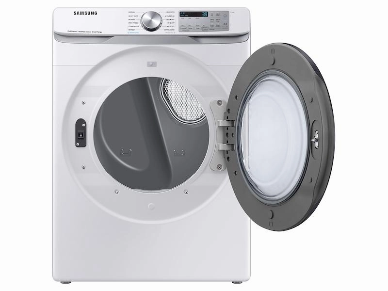 Samsung DVE45B6300W 7.5 Cu. Ft. Smart Electric Dryer With Steam Sanitize  In White