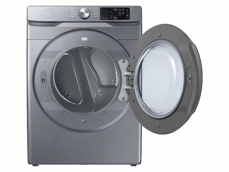 Samsung DVE45R6100P 7.5 Cu. Ft. Electric Dryer With Steam Sanitize  In Platinum