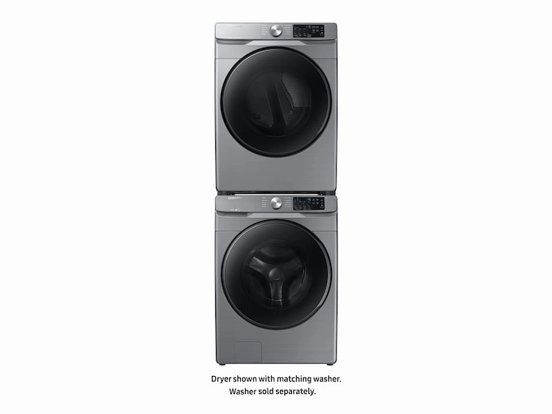 Samsung DVE45R6100P 7.5 Cu. Ft. Electric Dryer With Steam Sanitize  In Platinum