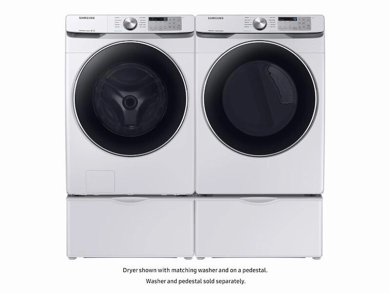 Samsung DVE45T6200W 7.5 Cu. Ft. Electric Dryer With Steam Sanitize  In White