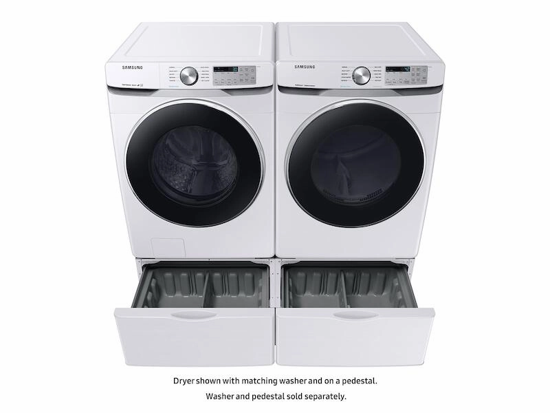 Samsung DVE45T6200W 7.5 Cu. Ft. Electric Dryer With Steam Sanitize  In White