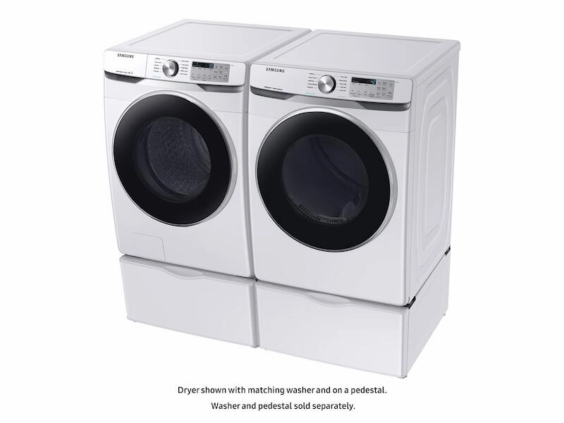 Samsung DVE45T6200W 7.5 Cu. Ft. Electric Dryer With Steam Sanitize  In White