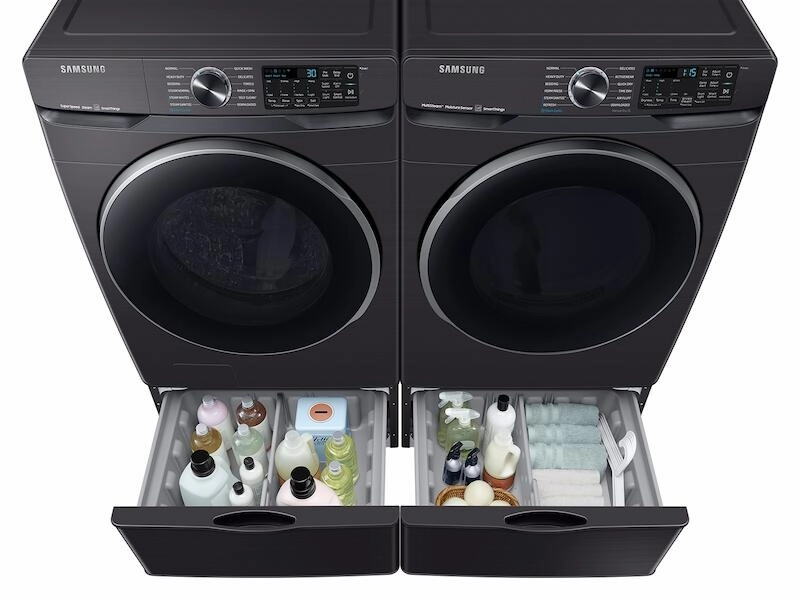 Samsung DVE50A8500V 7.5 Cu. Ft. Smart Electric Dryer With Steam Sanitize  In Brushed Black