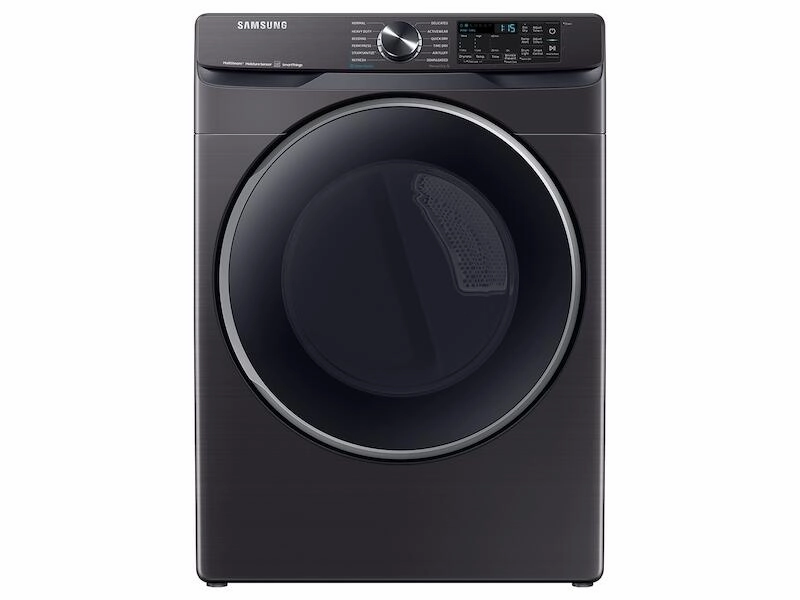Samsung DVE50A8500V 7.5 Cu. Ft. Smart Electric Dryer With Steam Sanitize  In Brushed Black