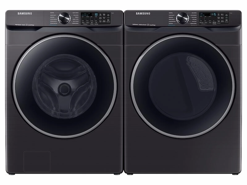 Samsung DVE50A8500V 7.5 Cu. Ft. Smart Electric Dryer With Steam Sanitize  In Brushed Black