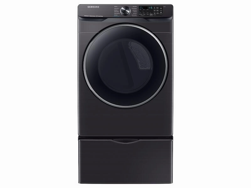 Samsung DVE50A8500V 7.5 Cu. Ft. Smart Electric Dryer With Steam Sanitize  In Brushed Black
