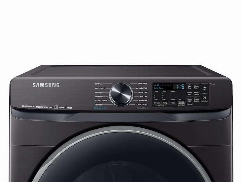 Samsung DVE50A8500V 7.5 Cu. Ft. Smart Electric Dryer With Steam Sanitize  In Brushed Black