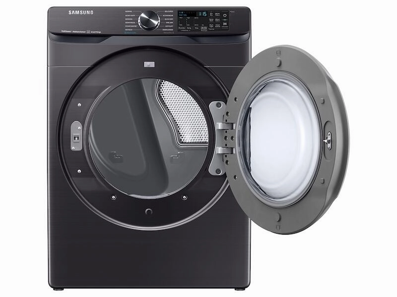Samsung DVE50A8500V 7.5 Cu. Ft. Smart Electric Dryer With Steam Sanitize  In Brushed Black
