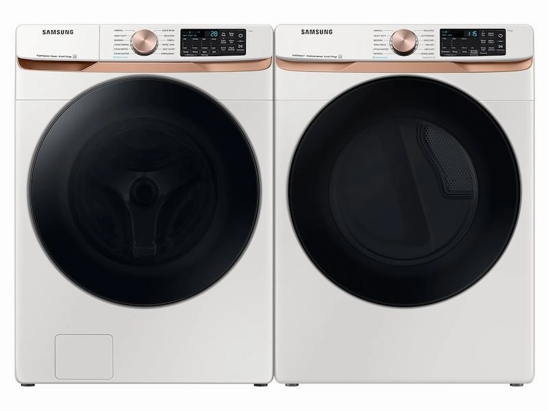 Samsung DVE50BG8300E 7.5 Cu. Ft. Smart Electric Dryer With Steam Sanitize  And Sensor Dry In Ivory