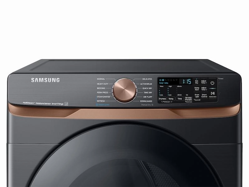 Samsung DVE50BG8300V 7.5 Cu. Ft. Smart Electric Dryer With Steam Sanitize  And Sensor Dry In Brushed Black