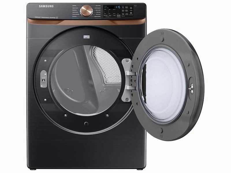 Samsung DVE50BG8300V 7.5 Cu. Ft. Smart Electric Dryer With Steam Sanitize  And Sensor Dry In Brushed Black
