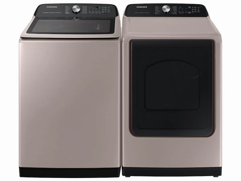 Samsung DVE52A5500C 7.4 Cu. Ft. Smart Electric Dryer With Steam Sanitize  In Champagne