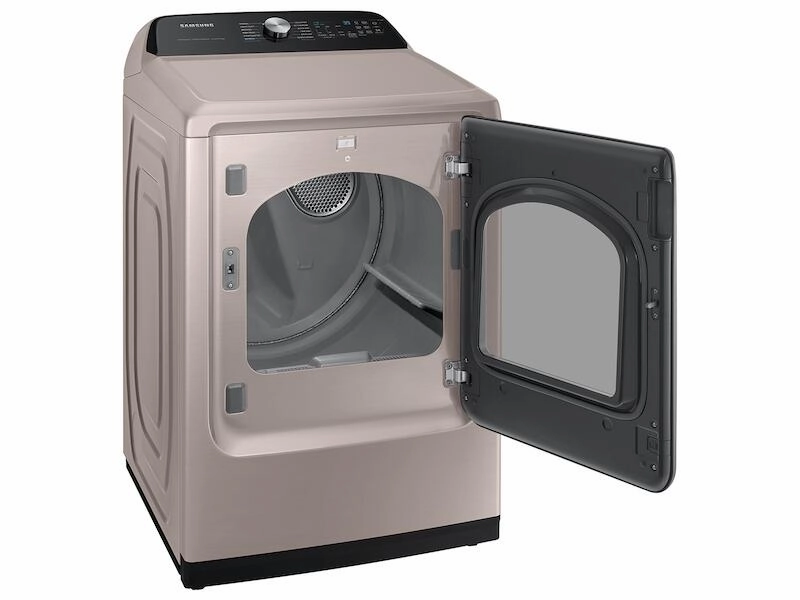 Samsung DVE52A5500C 7.4 Cu. Ft. Smart Electric Dryer With Steam Sanitize  In Champagne