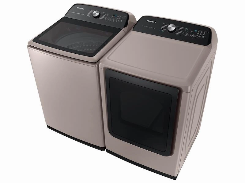 Samsung DVE52A5500C 7.4 Cu. Ft. Smart Electric Dryer With Steam Sanitize  In Champagne