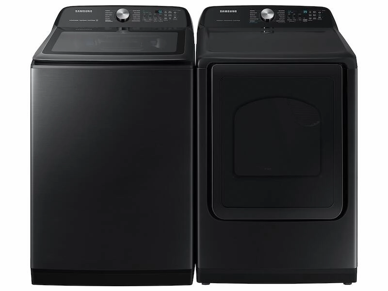 Samsung DVE52A5500V 7.4 Cu. Ft. Smart Electric Dryer With Steam Sanitize  In Brushed Black