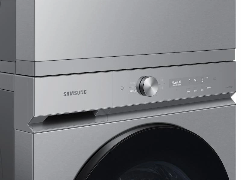 Samsung DVE53BB8700T Bespoke 7.6 Cu. Ft. Ultra Capacity Electric Dryer With Super Speed Dry And Ai Smart Dial In Silver Steel