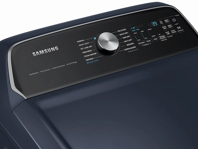 Samsung DVE54CG7150D 7.4 Cu. Ft. Smart Electric Dryer With Pet Care Dry And Steam Sanitize  In Brushed Navy