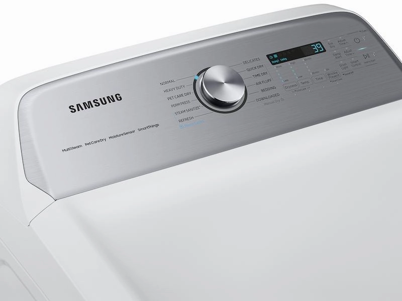 Samsung DVE54CG7150W 7.4 Cu. Ft. Smart Electric Dryer With Pet Care Dry And Steam Sanitize  In White