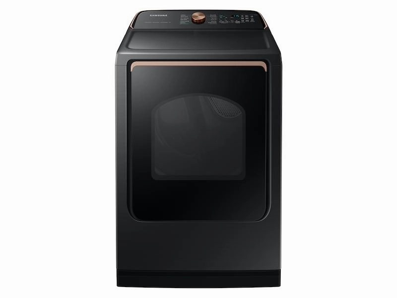 Samsung DVE54CG7550V 7.4 Cu. Ft. Smart Electric Dryer With Pet Care Dry And Steam Sanitize  In Brushed Black