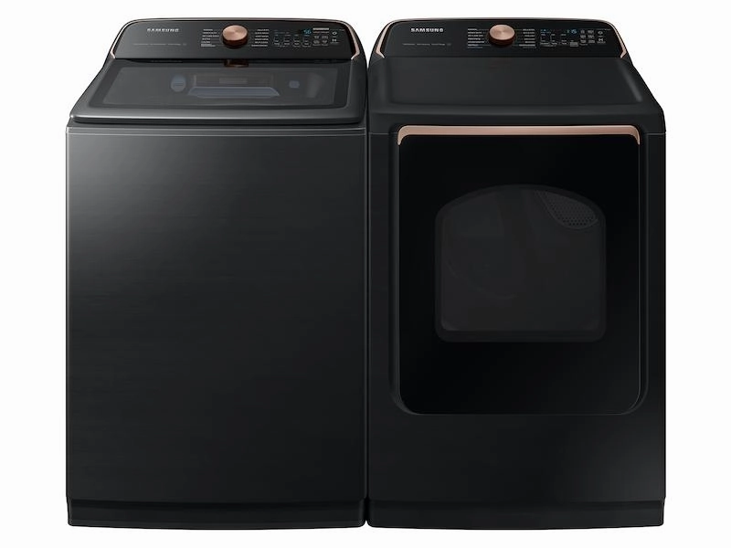 Samsung DVE54CG7550V 7.4 Cu. Ft. Smart Electric Dryer With Pet Care Dry And Steam Sanitize  In Brushed Black