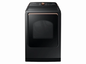 Samsung DVE54CG7550V 7.4 Cu. Ft. Smart Electric Dryer With Pet Care Dry And Steam Sanitize  In Brushed Black