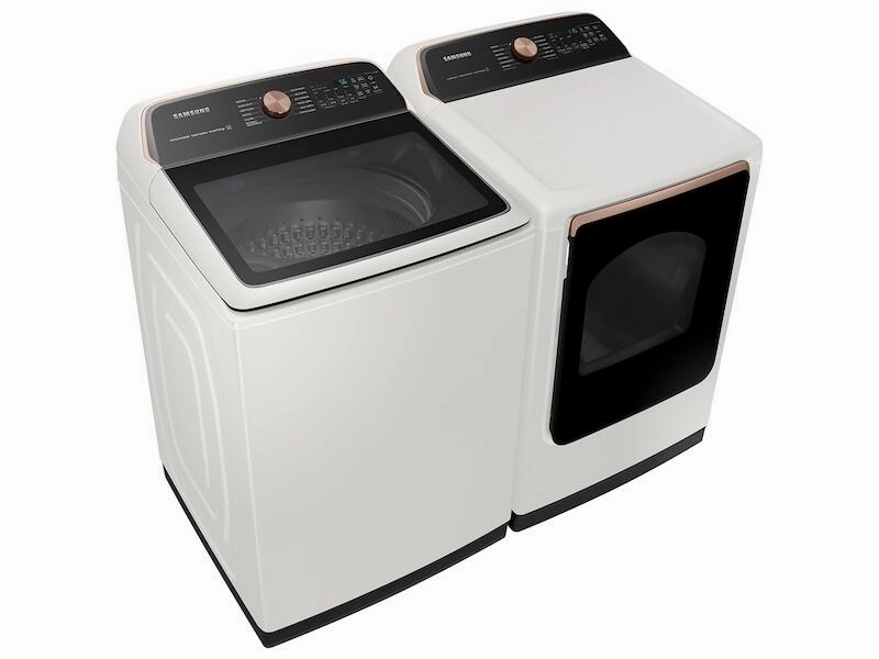 Samsung DVE55A7300E 7.4 Cu. Ft. Smart Electric Dryer With Steam Sanitize  In Ivory