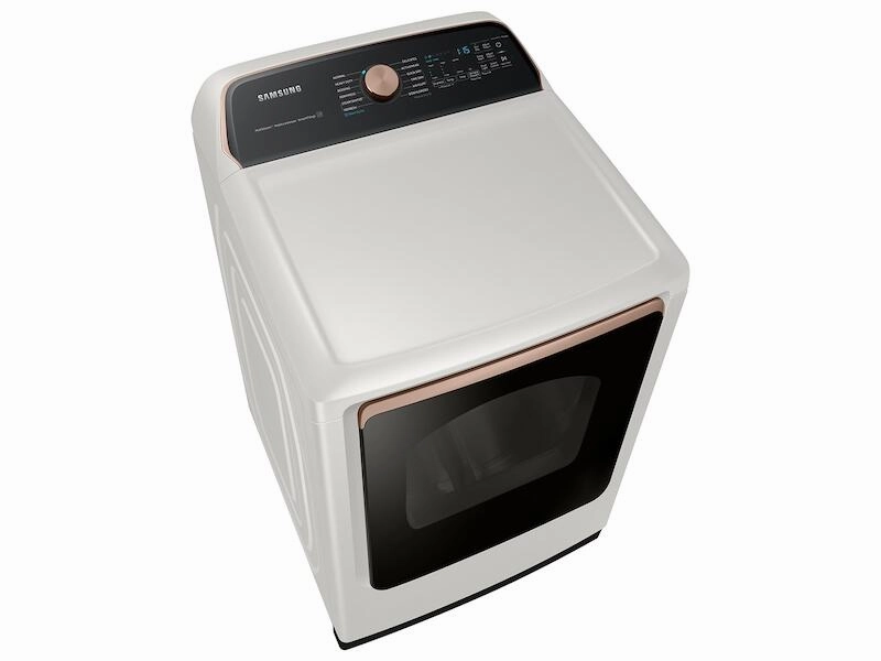 Samsung DVE55A7300E 7.4 Cu. Ft. Smart Electric Dryer With Steam Sanitize  In Ivory