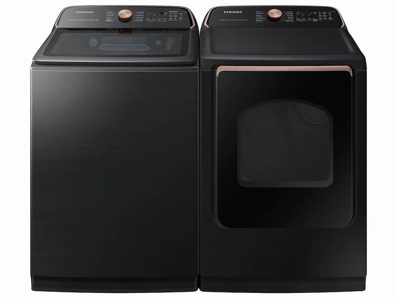 Samsung DVE55A7700V 7.4 Cu. Ft. Smart Electric Dryer With Steam Sanitize  In Brushed Black