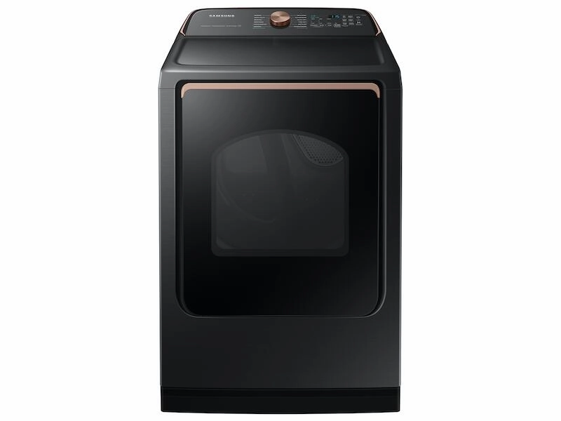Samsung DVE55A7700V 7.4 Cu. Ft. Smart Electric Dryer With Steam Sanitize  In Brushed Black