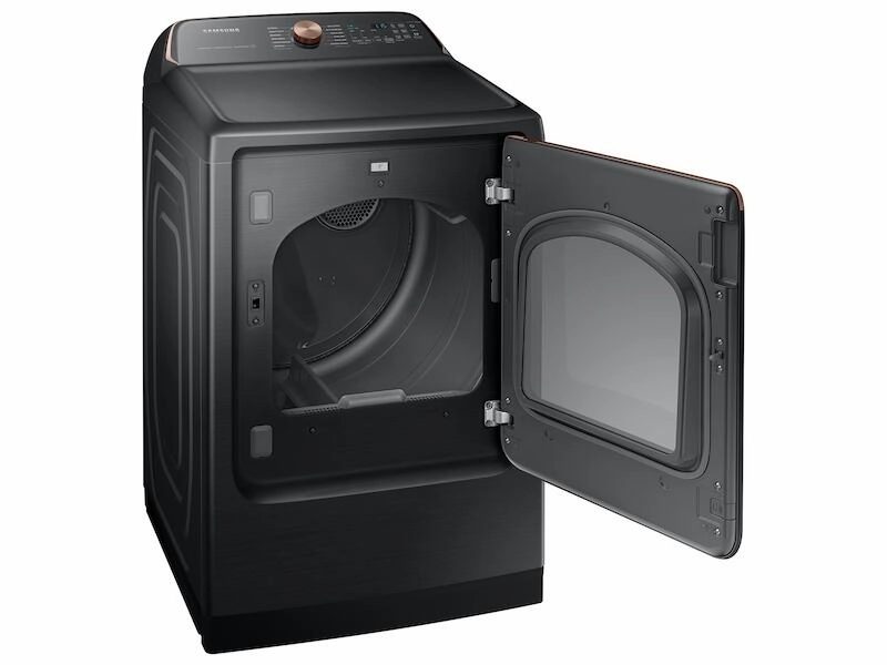 Samsung DVE55A7700V 7.4 Cu. Ft. Smart Electric Dryer With Steam Sanitize  In Brushed Black