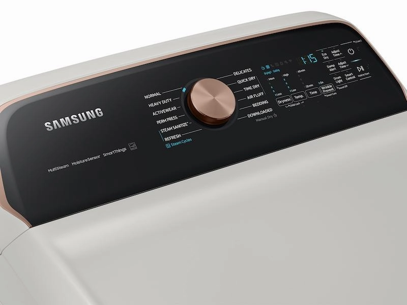 Samsung DVE55CG7500E 7.4 Cu. Ft. Smart Electric Dryer With Steam Sanitize  In Ivory