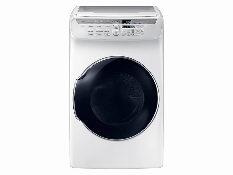 Samsung DVE55M9600W 7.5 Cu. Ft. Smart Electric Dryer With Flexdry&#8482; In White