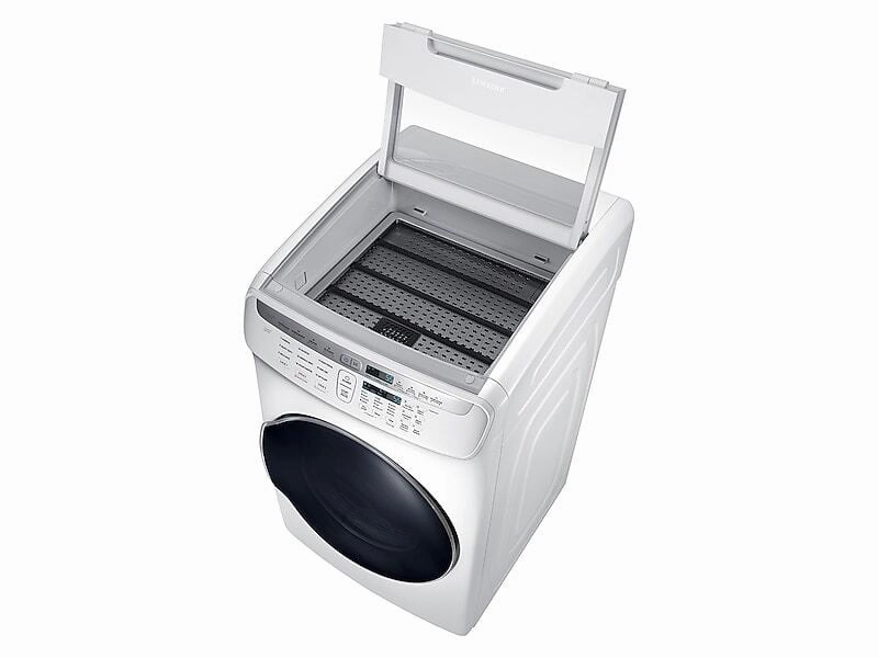 Samsung DVE55M9600W 7.5 Cu. Ft. Smart Electric Dryer With Flexdry&#8482; In White