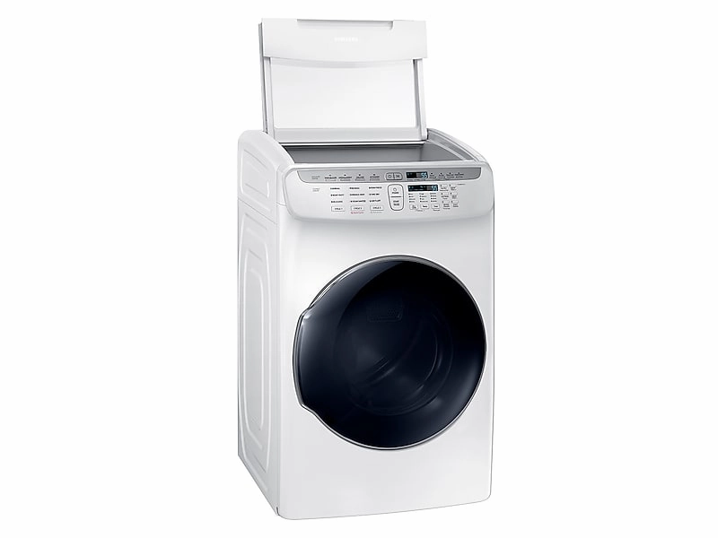Samsung DVE55M9600W 7.5 Cu. Ft. Smart Electric Dryer With Flexdry&#8482; In White
