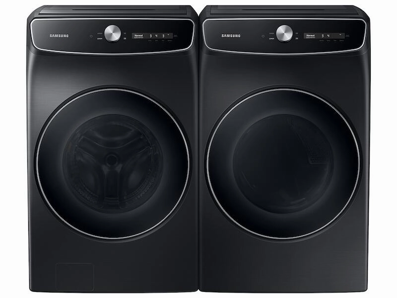 Samsung DVE60A9900V 7.5 Cu. Ft. Smart Dial Electric Dryer With Flexdry&#8482; And Super Speed Dry In Brushed Black