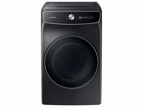 Samsung DVE60A9900V 7.5 Cu. Ft. Smart Dial Electric Dryer With Flexdry&#8482; And Super Speed Dry In Brushed Black