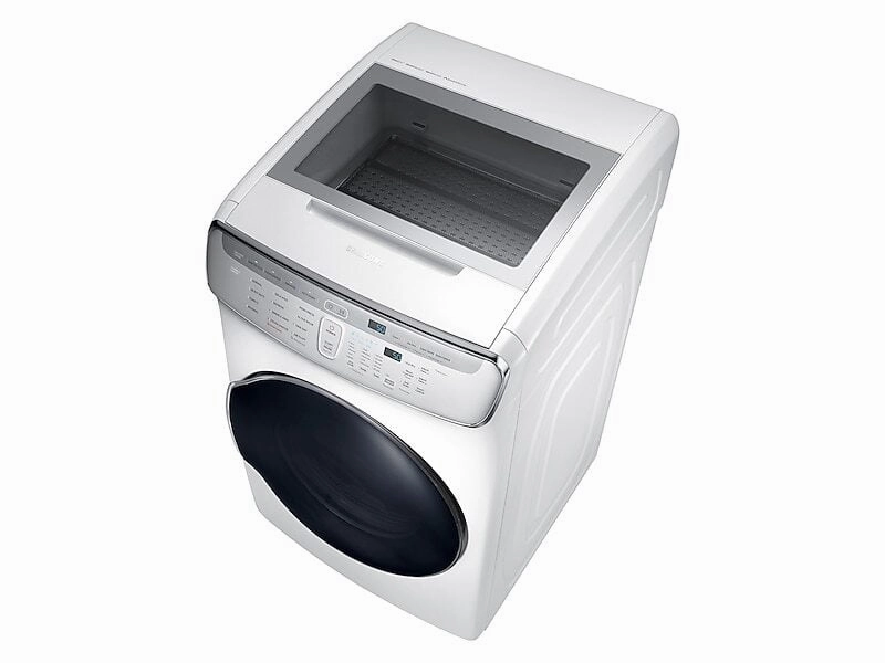 Samsung DVE60M9900W 7.5 Cu. Ft. Smart Electric Dryer With Flexdry&#8482; In White