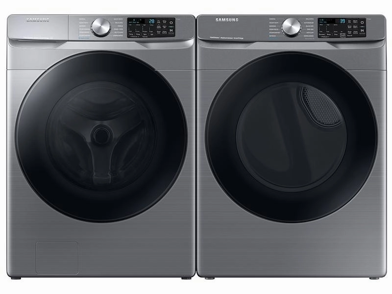 Samsung DVG45B6300P 7.5 Cu. Ft. Smart Gas Dryer With Steam Sanitize  In Platinum