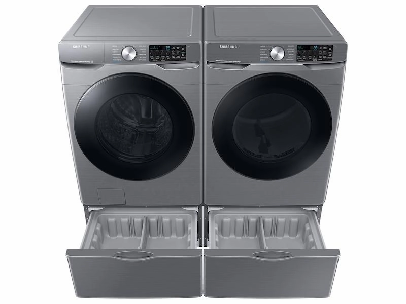 Samsung DVG45B6300P 7.5 Cu. Ft. Smart Gas Dryer With Steam Sanitize  In Platinum
