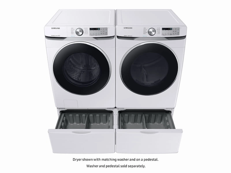 Samsung DVG45T6200W 7.5 Cu. Ft. Gas Dryer With Steam Sanitize  In White