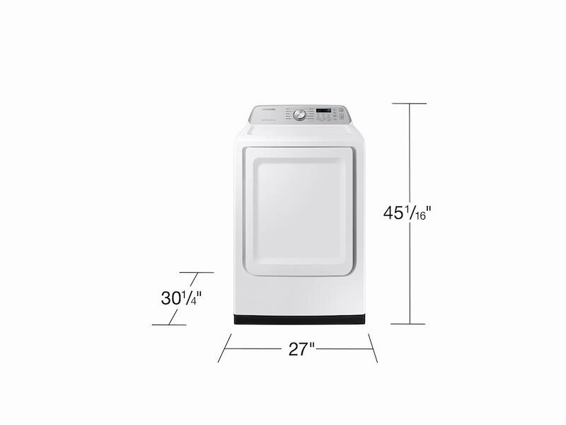 Samsung DVG47CG3500W 7.4 Cu. Ft. Smart Gas Dryer With Sensor Dry In White