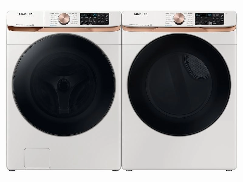 Samsung DVG50BG8300E 7.5 Cu. Ft. Smart Gas Dryer With Steam Sanitize  And Sensor Dry In Ivory