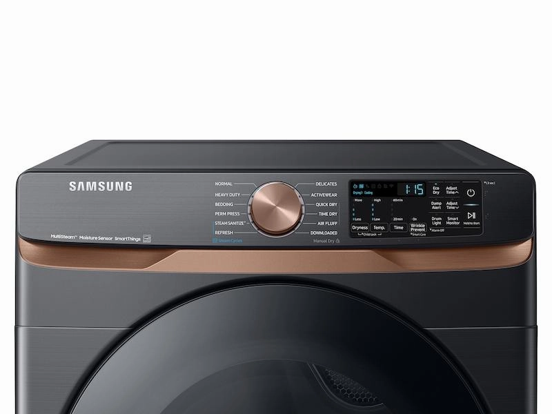 Samsung DVG50BG8300V 7.5 Cu. Ft. Smart Gas Dryer With Steam Sanitize  And Sensor Dry In Brushed Black