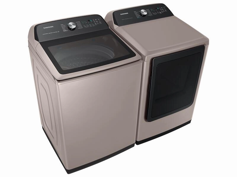 Samsung DVG52A5500C 7.4 Cu. Ft. Smart Gas Dryer With Steam Sanitize  In Champagne